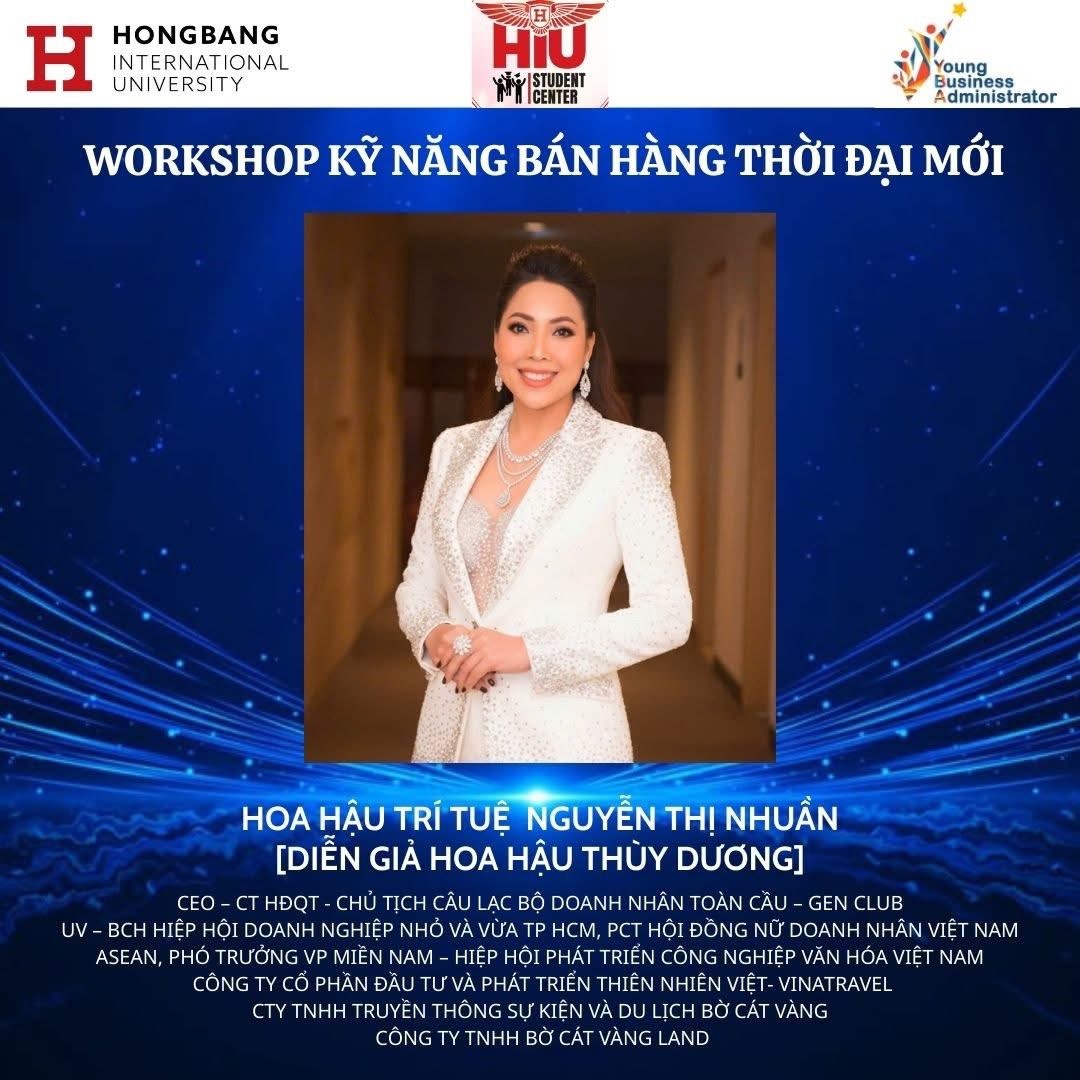WORKSHOP "KỸ NĂNG BÁN HÀNG THỜI ĐẠI MỚI": CẦU NỐI GIỮA SINH VIÊN VÀ DOANH NGHIỆP