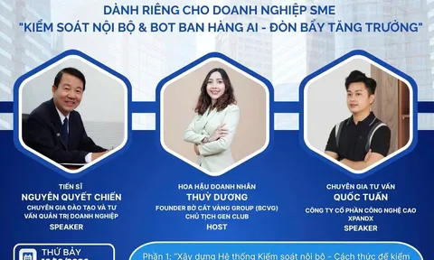 Workshop 18/10: Giải pháp kép “Kiểm soát nội bộ & Bot AI” cho Doanh nghiệp vừa và nhỏ